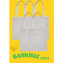 Boomtown Baskısız Bez  Çanta