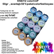 Kneitz Colorfest Boyası  50ADET x 50GR. Karışık Renklerde Festival Toz Boyası, Holi Boya