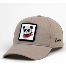 Braver Bej Panda Logolu Şapka