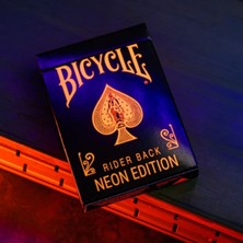 Bicycle Neon Solar-Orange Rider Back  Premium Oyun Kağıdı  Koleksiyonluk Iskambil Kartları Destesi