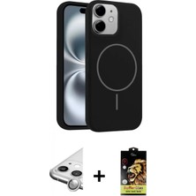 Pileli Store Pilelistore™ iPhone 11 Kılıf Yankı Form Serisi - Siyah Buffer Cam Ekran Koruyucu + Raze Metal Kamera Lens - Gs