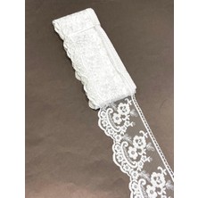 Tül Güpür / 9 Metre / Beyaz Renk / No 7
