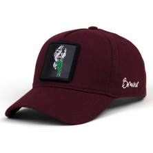 Braver Bordo Zombi Logolu Şapka