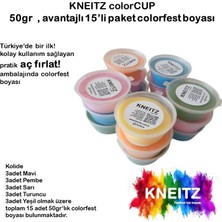 Kneitz Colorfest Boyası  15ADET x 50GR. Karışık Renklerde Festival Toz Boyası, Holi Boya