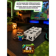 Toptan3D Stres Küpü, İskelet Stres Küpü, infinity cube + Gözlüklü Karakter Anahtarlık Hediyeli (Büyük Boy - 8cm)