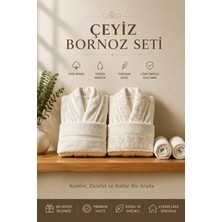 Özdilek Flowerland Krem-Krem Bej Aile Seti
