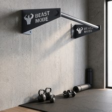 Fatih Metal Dekorasyon Barfiks Demiri - Barfiks Barı - Barfiks Çubuğu - (Antrasit Gri) (Beast Mode)