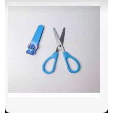 Facnspt Stitch Temalı Güvenli Öğrenci Makası – Koruyucu Kapaklı