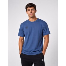 Umbro Season Erkek Petrol Mavi Pamuklu Spor Tişört NF0150