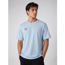 Umbro Season Erkek Açık Mavi Pamuklu Spor Tişört NF0150