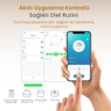 Autodine x 5l Wi-Fi Kameralı Akıllı Otomatik Kedi Köpek Mama Kabı Besleme Ünitesi (Sesli Komut+Çelik Kase+App Kontrol)