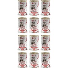 Roi Yüksek Proteinli Kuzu Etli Yetişkin Kedi Konservesi 415 Gr.x 12 Adet,%95 Hayvansal Protein