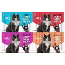 Reflex Plus Meaty Mini Sticks Kedi Ödül Maması 5 Adet x 2 gr x 4 Çeşit