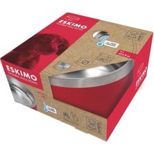 Eskımo Çift Cidarlı Mama Kabı 2l Red