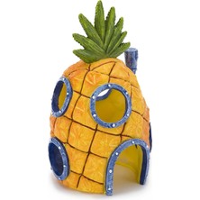 Penn-Plax Spongebob Kare Pantolonlar Resmi Lisanslı Akvaryum Süsü - Spongebob's Ananas Evi - Büyük