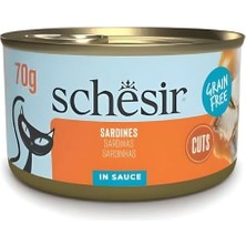 Schesir Tamamlayıcı Sardalyalı Sos Içinde Kedi Konservesi 70G