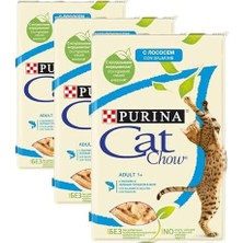 Purına Cat Chow Yetişkin Kediler Için Somonlu Sebzeli Yaş Mama 85 Gram (3 Paketi)