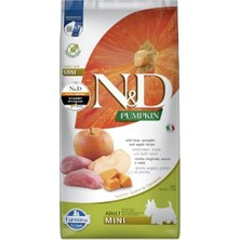 N&d Pumpkin Kuru Köpek Maması, Tahılsız, Yaban Domuzu ve Elmalı, Yetişkin Mini, 7 kg