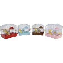 Dayang Oval Çatı Renkli Hamster Kafesi 27X20,5X25CM