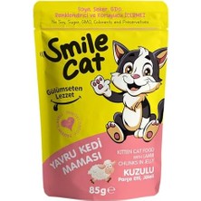 Smile Cat Pouch 85 gr Yavru Kedi Kuzulu