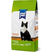 Pawpaw Kısırlaştırılmış Kedi - Somonlu Kuru Mama 15 kg