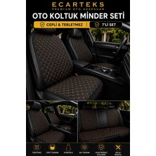 ECARTEKS Premium Quality Car Accessories Terletmez Cepli Oto Koltuk Minder Seti Kolay Montaj Universal Koruyucu Kılıf Kumaş
