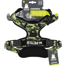 M-Pets Hiking Reflektörlü Soft Sırt Tasması Kamuflaj L