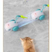 Hareketli Interaktif Kedi Oyuncağı Tüylü Araba