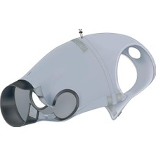 Köpekler Için Vücut Koruyucu Elbise, M-L, 50 Cm, Gri