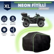 Şura Ticaret Fitilli Atv Brandası, Fitilli Koruma Örtüsü, Güneşten Korur, Su Geçirmez (Siyah, Xl)