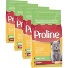 Proline Tavuk Etli Yavru Kedi Maması 1.2 kg (4 Paketi)