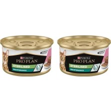 Pro Plan Ton Balıklı ve Somonlu Kısırlaştırılmış Kedi Konservesi 85 gr 2li Paket