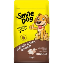 Smile Dog Yetişkin Köpek Kuzulu 9 kg Kuru Mama