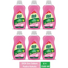 Doa Sıvı Sabun Pudra Kokulu 2.5 Lt x 6 Adet