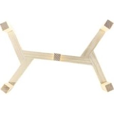 Kedi Mama Su Kabı Ahşap Standı ve Seramik Kasesi Yavru Evcil Hayvan Minimalist (Mavi+Beyaz, Çiftli)