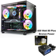 Next Gaming Orion Cube 3x Tuştan Değişen Rgb Fanlı M-Atx Boş Bilgisayar Kasası