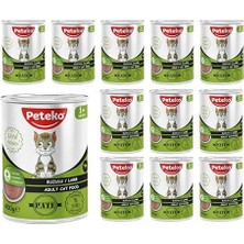 Yetişkin Kedi Kuzulu Pate 400 gr x 12 Adet