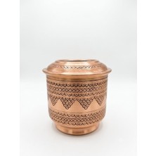 Aura Copper Bakır Ehli Keyf Jelli Ağır Bakır Işleme Üzüm Desen Rose & Bronz 12 cm