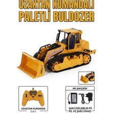 Farbu Oyuncak Dev Boy Uzaktan Kumandalı 6 Fonksiyonlu Işıklı Sesli 360 Derece Dönebilen Kepçeli Iş Makinesi