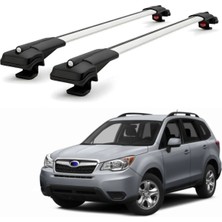 Cross Oto Aksesuarları Subaru Forester Sj 2014-2018 Için Ara Atkı Tavan Barı , Araca Özel , Kilitlenebilir Araç Üstü Taşıma Barı (2 Adet)