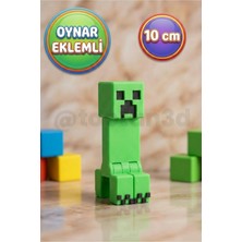 Toptan3D Hareketli, Oynar Eklemli Yeşil Yaratık Figür Oyuncak - 10 cm