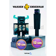 Toptan3D (2'li Paket) Warden + Enderman 2'li Minecraft Tarzı Eklemli Hareketli Figür Oyuncak Seti