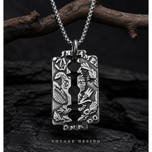 Voyage Accessory Paslanmaz Çelik Kartal Motifli Vintage Jilet Kolye