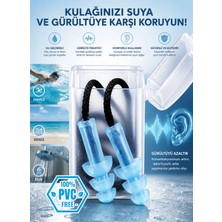 BBU Safety Tekrar Kullanılabilir Gürültü Önleyici ve Yüzme Kulak Tıkacı