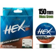 Fujin Hex 8x 150MT. Moss Green Pe Line