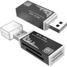 Sd Kart Okuyucu, 4 Kart Yuvalı 2 Paket Sd Kart Okuyucu, Geniş Uyumlu Yüksek Hızlı Sd - USB Adap