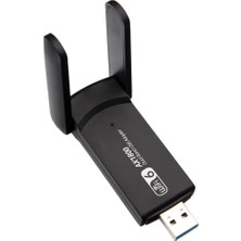 Wifi 6 Adaptörü AX1800 Mbps Kablosuz Ağ Kartı USB Dongle Dual Band Reseptör