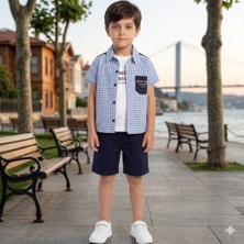 Erca Home Tekstil Ürünleri Gabardin Gömlek/tişört/ Şort 3 Lü 5y,6y,7y,8y Erkek