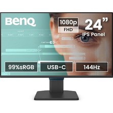 GW2490C 23,8 Inç 1080P Fhd 144 Hz IPS Eye-Care Ev Ofis Monitörü, Usb-C, 1080 x 1920, Visual Optim