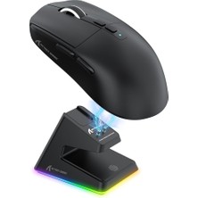 Shark X6 49G Süper Hafif Kablosuz Gaming Mouse – Manyetik Şarj Istasyonlu, Pixart PAW3395 Sens�